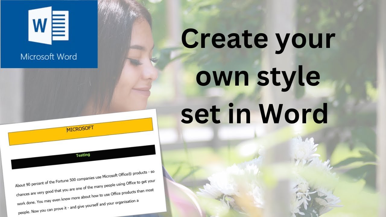 How to create your own style set in Microsoft Word
