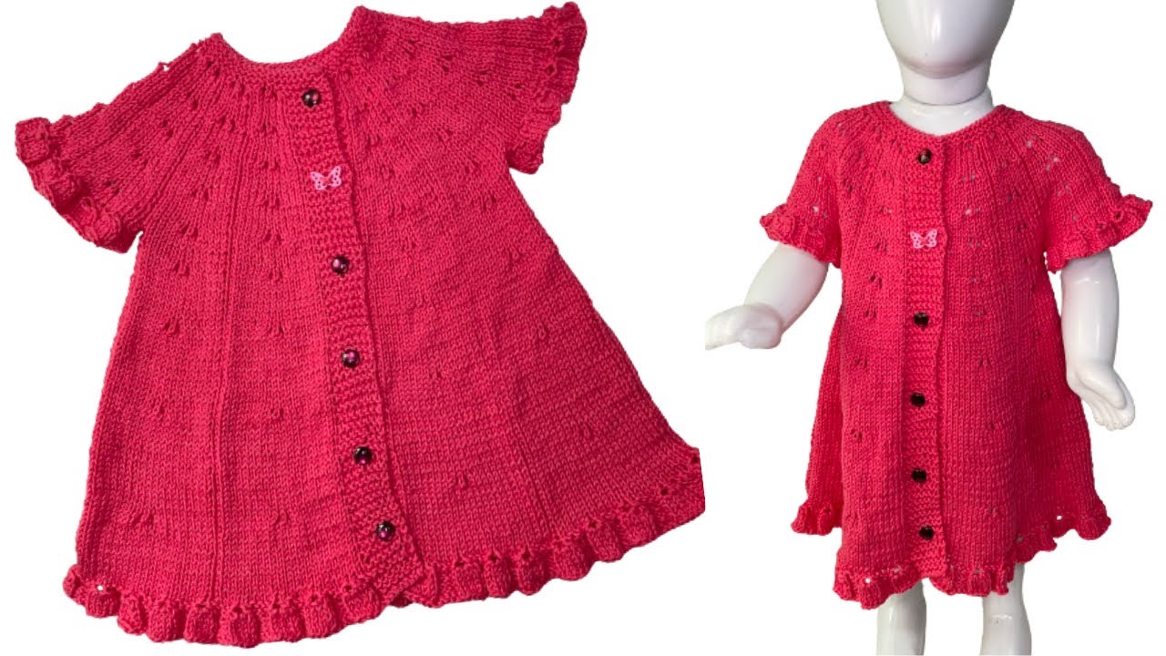 VESTIDO EM TRICÔ COM BABADINHO