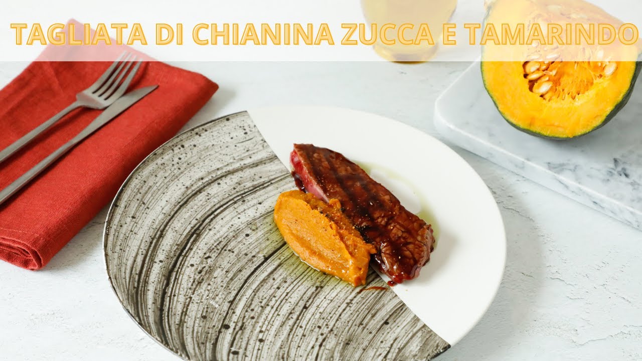 Tagliata di Chianina con zucca al tamarindo - Secondi piatti di carne - Saporie