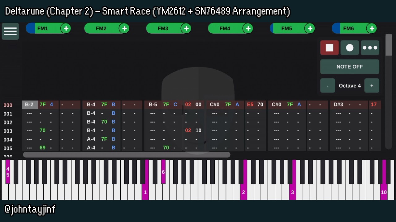 Deltarune (Chapter 2) - Smart Race (YM2612 + SN76489 Arrangement)