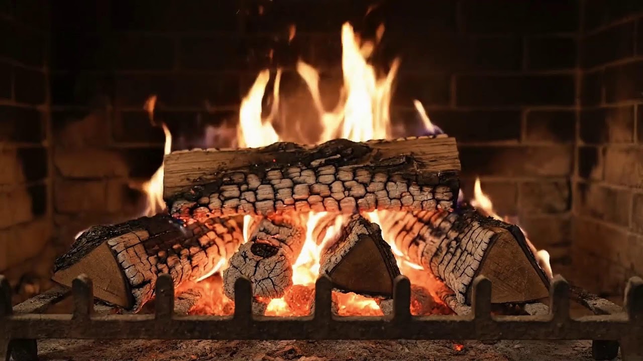 Cozy Fireplace Sounds with Gentle Crackling Fire for Relaxation