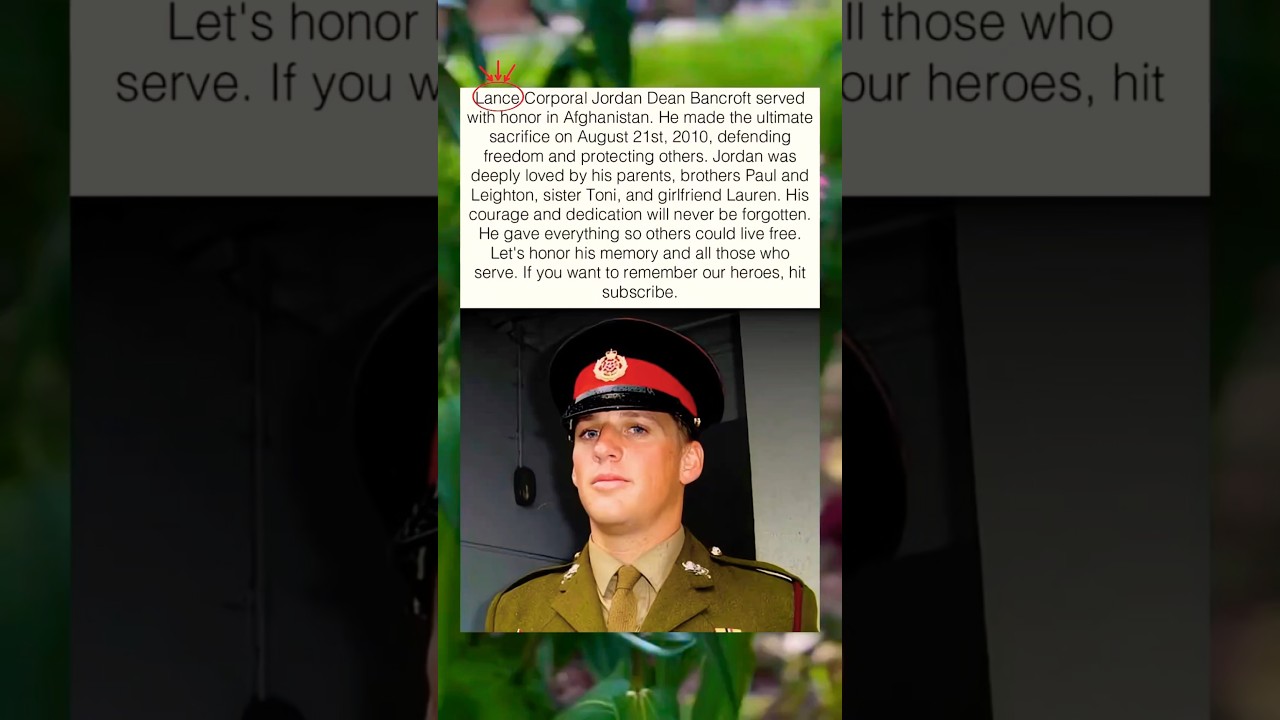 Lance Corporal Jordan