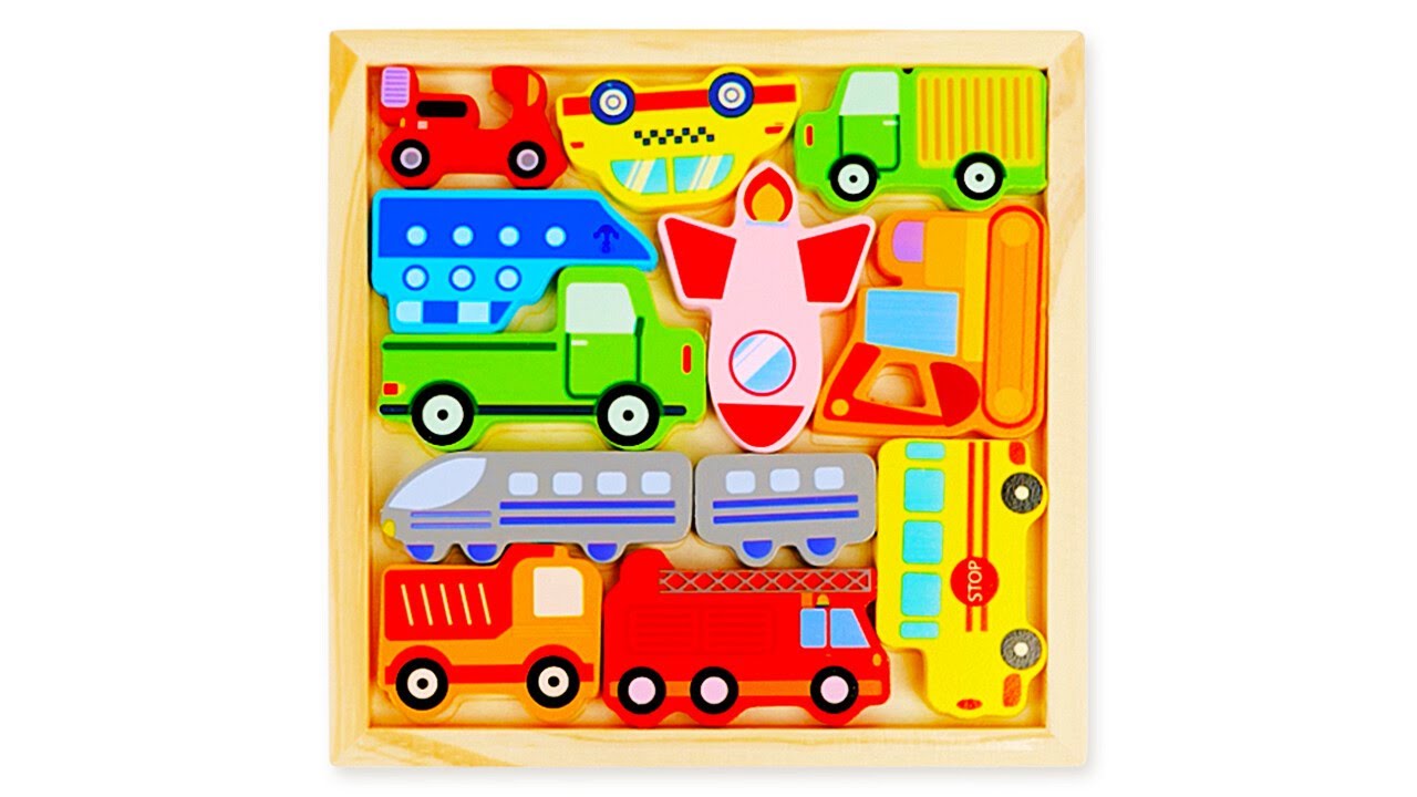 Learn About Vehicles with Activity Puzzle 🚗 | Preschool Learning Video for Kids & Toddlers