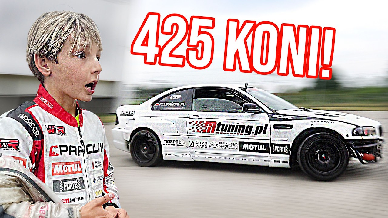 Oklejamy nowy DRIFTOWÓZ Młodego Pelikana! 9-latek w 400 konnym potworze!