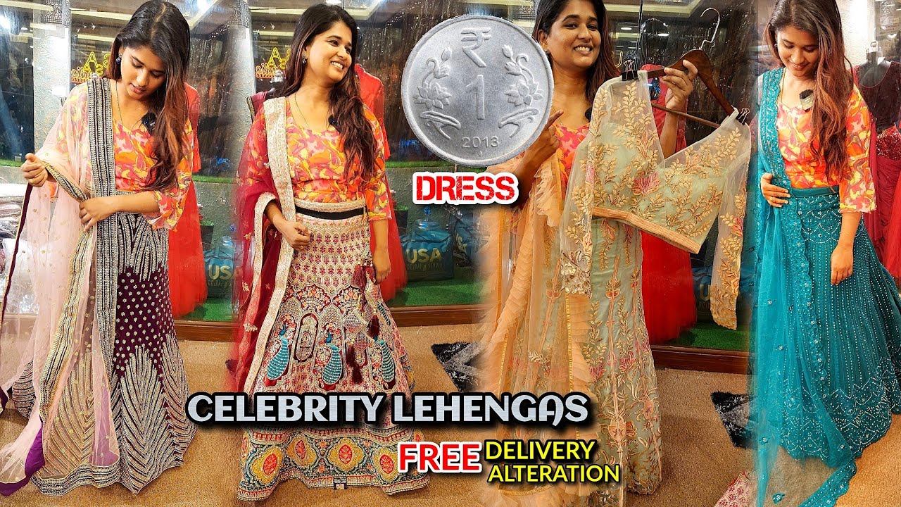 Celebrity Lehengas at lowest price |buy 1 get 1 free| FREE delivery |15% disc