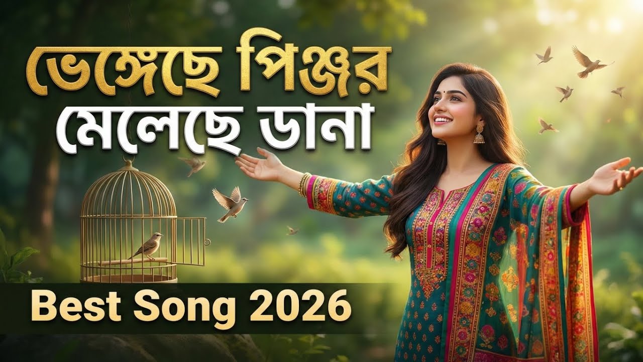 Bhengeche Pinjor Meleche Dana | ভেঙ্গেছে পিঞ্জর মেলেছে ডানা | Movie Song | new song 2026 | PK MIXBD