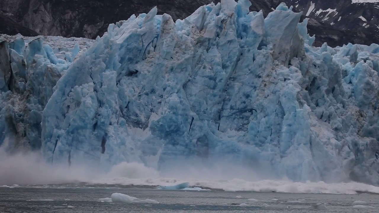 Massive Calving at Dawes Glacier