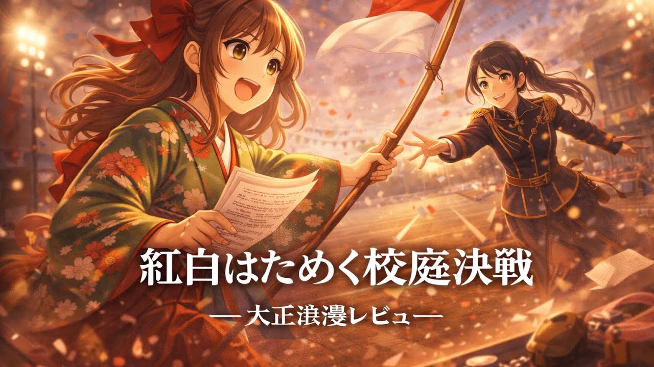 紅白はためく校庭決戦【AI華劇団 TAISHO ROMAN REVUE Sriese】