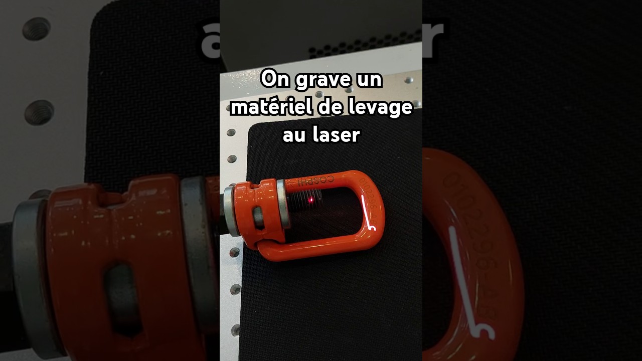 Marquage au laser Infra-Rouge d'éléments de sécurité en acier