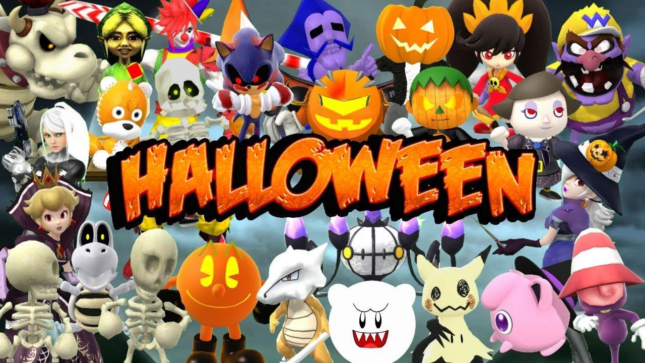 Spooky Skins + Characters' Halloween Costumes - Super Smash Bros. Wii U! Mods