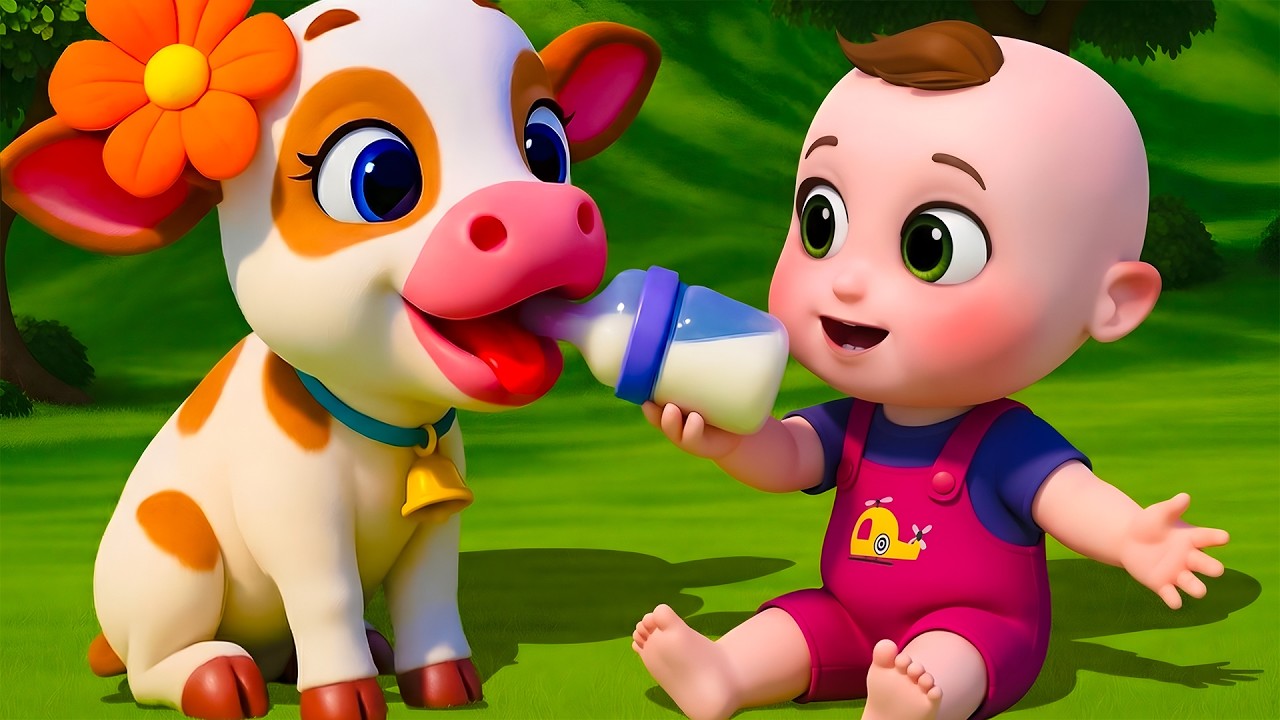 Lola the Cow Goes Moo Moo 🐄 | Nursery Rhymes and Kids Songs | Baby John