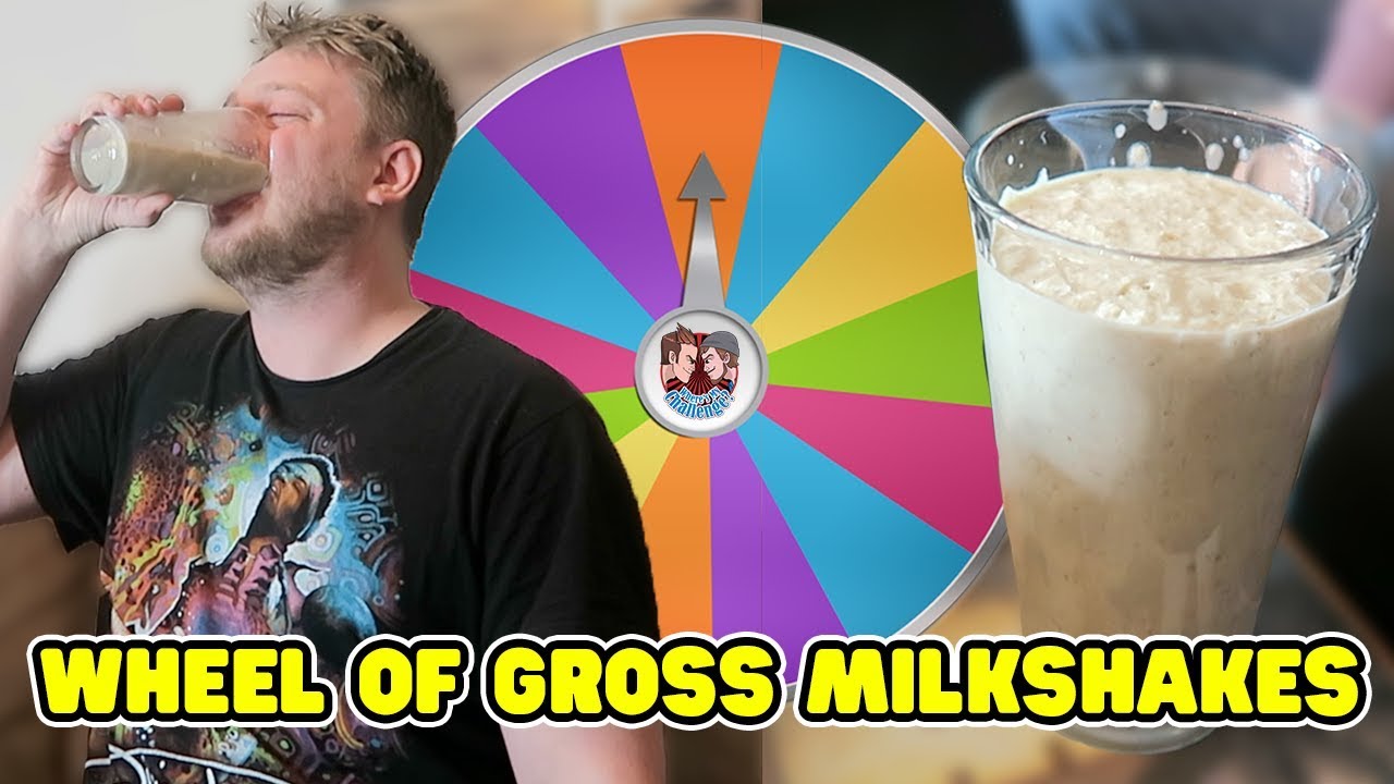 MYSTERY WHEEL OF GROSS MILKSHAKES CHALLENGE | WheresMyChallenge