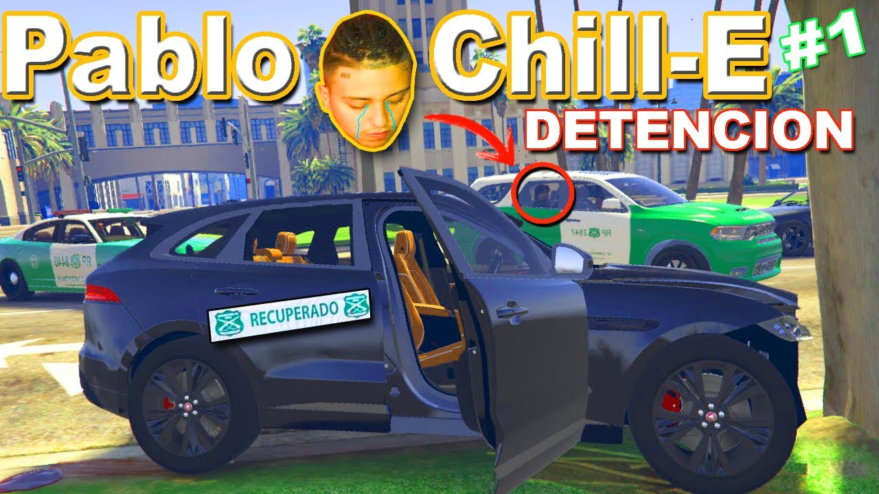 DETENIENDO A Pablo Chill-E TRAS PERSECUCION POLICIAL POR AUTO CON ENCARGO POR ROBO l GTA V ROLEPLAY