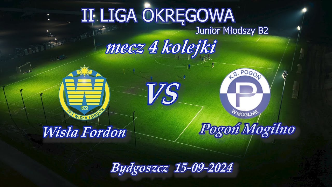 Wisła Fordon vs Pogoń Mogilno (skrót)