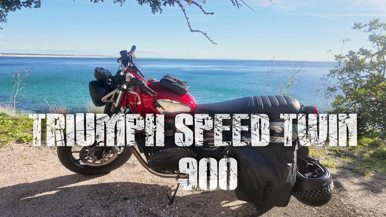 Triumph Speed Twin 900 na Serra da Arrábida || Raw Sound (4K)