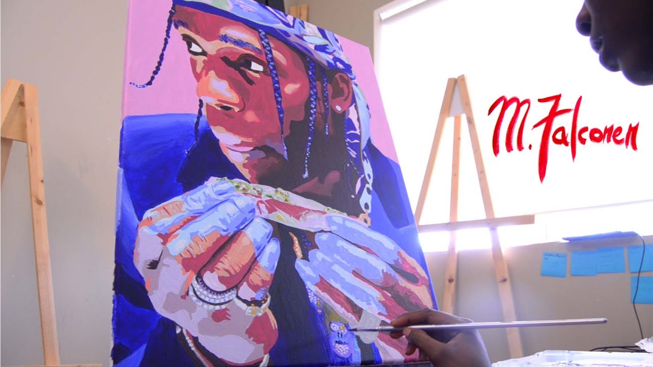 Travis Scott | M.Falconer | Time Lapse Painting