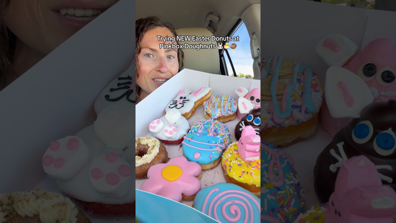 Оправдывают ли эти НОВЫЕ пасхальные пончики свою популярность? 🐰🍩 #пончики #новаяеда #пасха #десе...