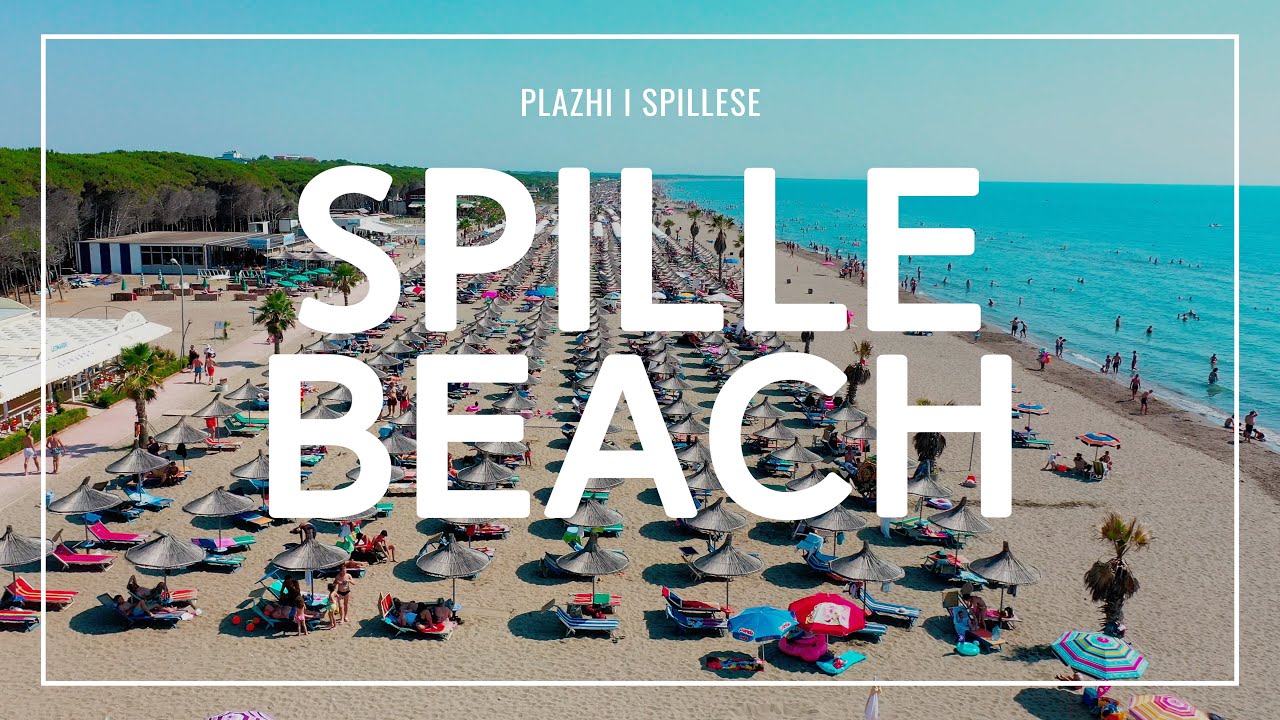 SPILLE BEACH🇦🇱 - Plazhi ne Spille (Drone View Long Range) 【4K】