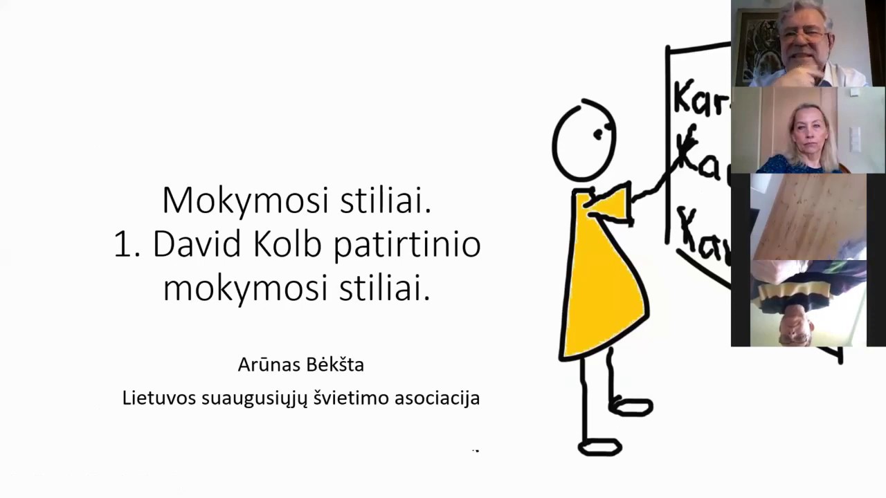 Mokymosi stiliai  1 D Kolb mokymosi stiliai