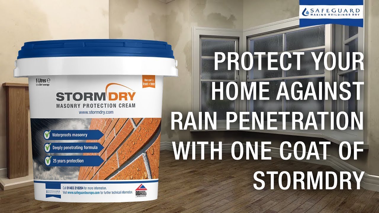 Stop Rain Penetration with Stormdry Masonry Protection Cream