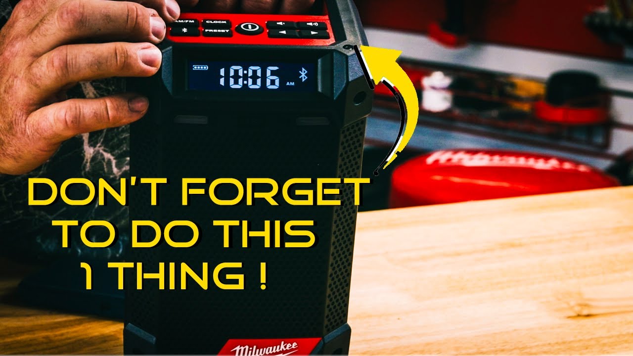 ***Новинка*** от Milwaukee M12 12-вольтовая литий-ионная беспроводная Bluetooth/AM/FM-радиостанци...