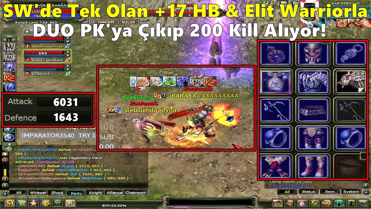 DostWeDusmaN | 6000 AP & +17 Hell Breaker'lı Elit Warrior Charla DUO PK'ya Çıkıyor! | Knight Online