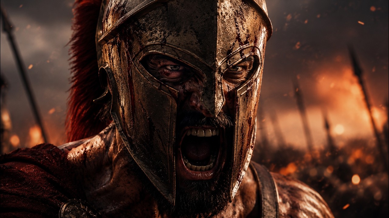 Tonight We Dine in Hell ⚔️ &bull; Epic Spartan Warrior Anthem [Official Lyric Video] Unreleased