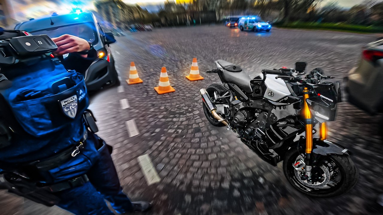 Мой MT-09 SP привлекает всеобщее внимание!! 🤯😍🚨 Мотовлог в Париже