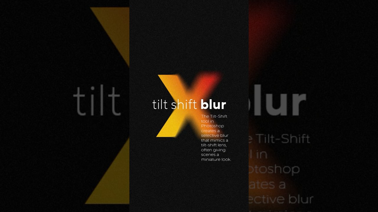 Tilt Shift Blur Effect - Photoshop Tutorial