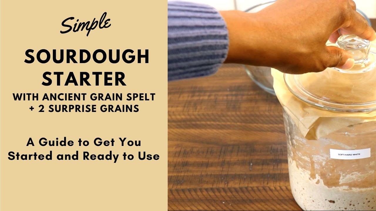 Sourdough Starter Using the Ancient Grain Spelt, and 2 Surprise Grains: Step by Step Guide