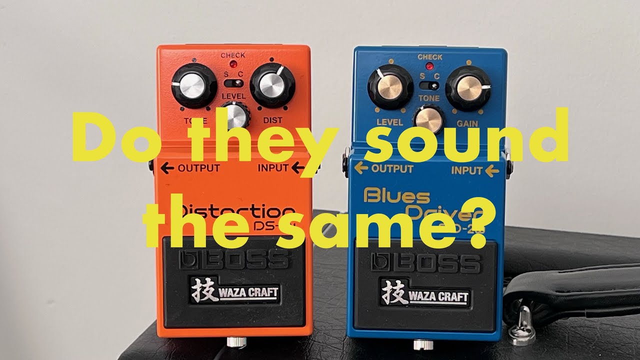 BOSS WAZA BD-2W and DS-1W Comparison