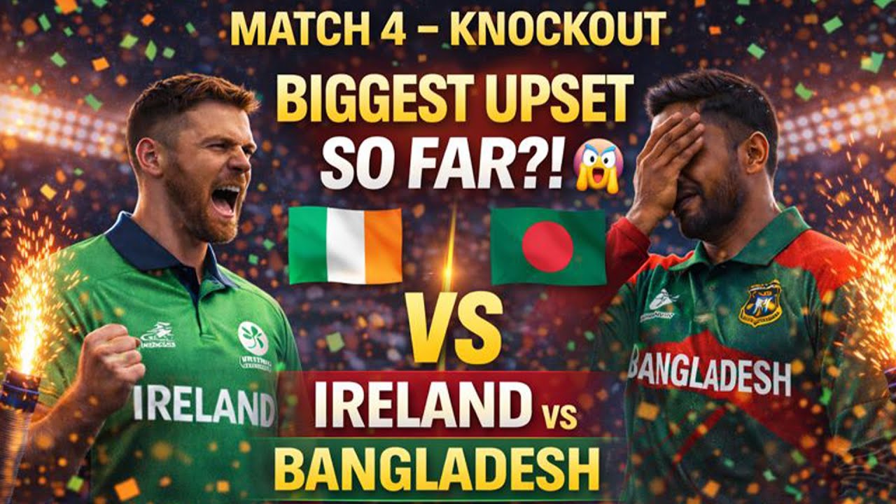 BIGGEST UPSET So Far?! 😱 | Ireland vs Bangladesh | Match 4 Knockout | Cricket 26