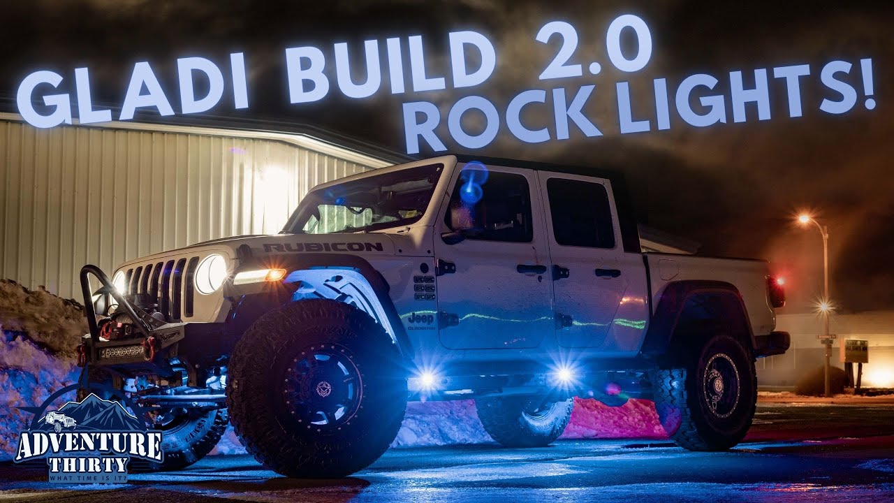 Как установить комплект освещения DCS Rock Light Kit для Jeep JT Gladiator