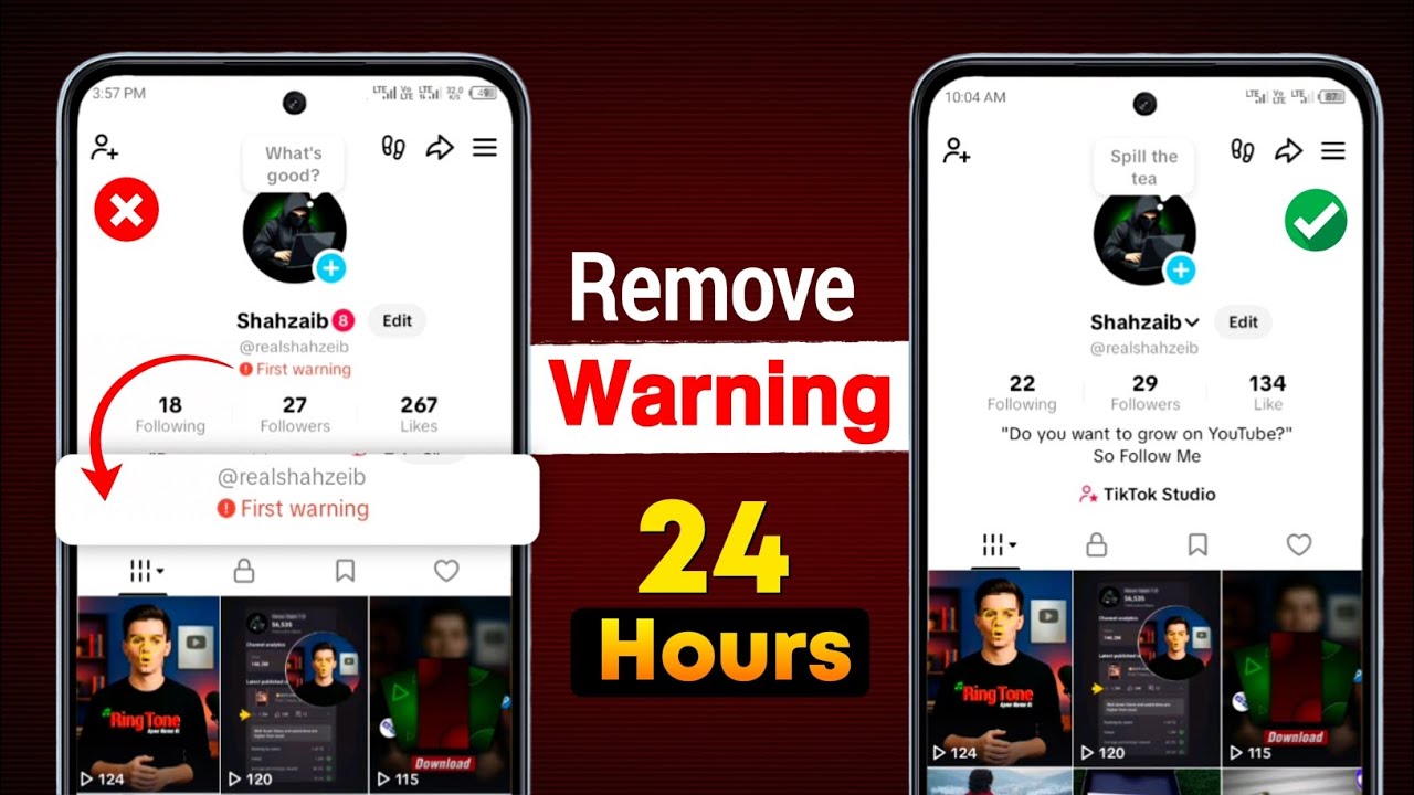 How To Remove Tiktok Account Warning | How to Remove First Warning on TikTok