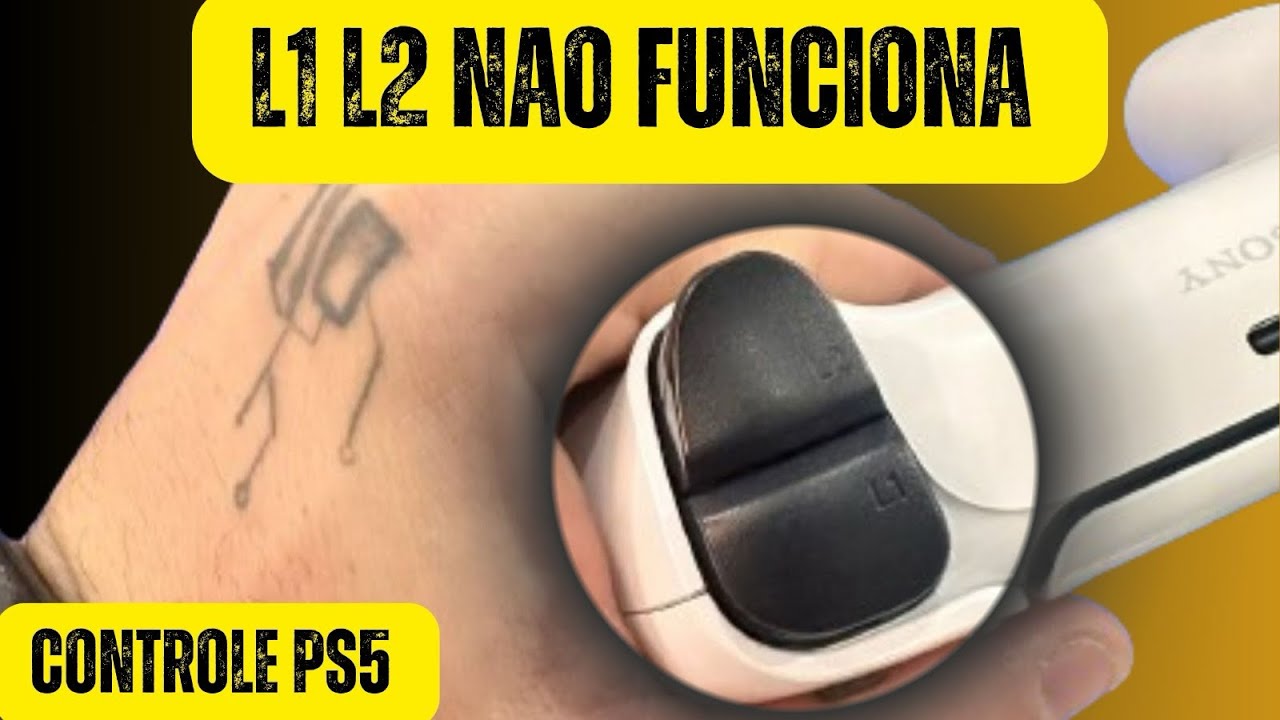 Controle ps5 L1 L2 não funciona