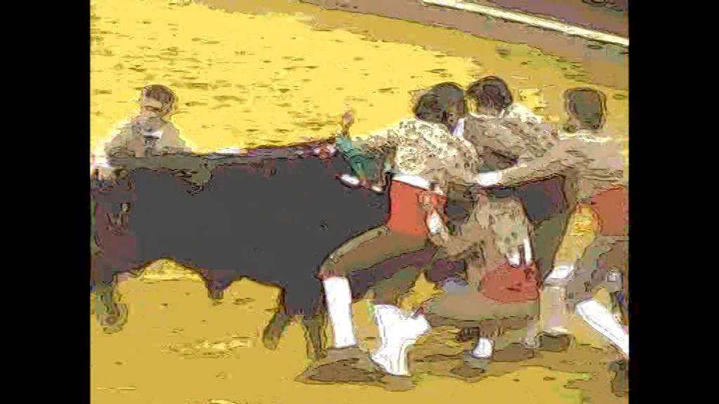 Forcados pegam de caras