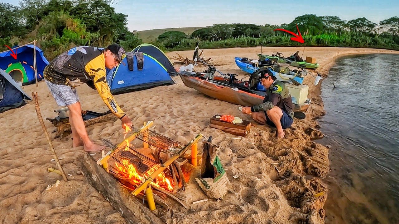 TR&Ecirc;S DIAS e DUAS NOITES PESCANDO ACAMPADO no MEIO do RIO DOCE ⚠️ Pescaria de Traira