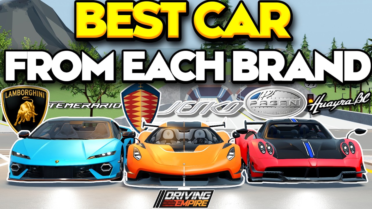 *BEST* Car From EACH BRAND In Driving Empire! (2025)