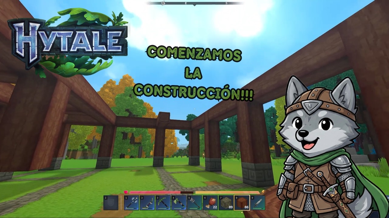 EMPEZAMOS LA OBRA DEL ESTABLO!!! - HYTALE 🐴