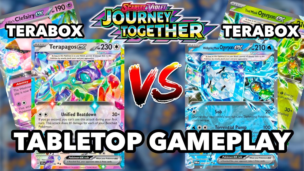 What a CRAZY mirror Match! Terabox VS Terabox - Pokemon Tabletop TCG [Journey Together]