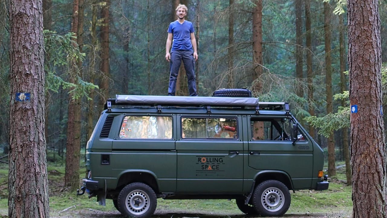HÄNGEMATTE AUF DEM DACH! Junger Handwerker (24) baut VW T3 syncro Camper zum Kult Wohnmobil aus.