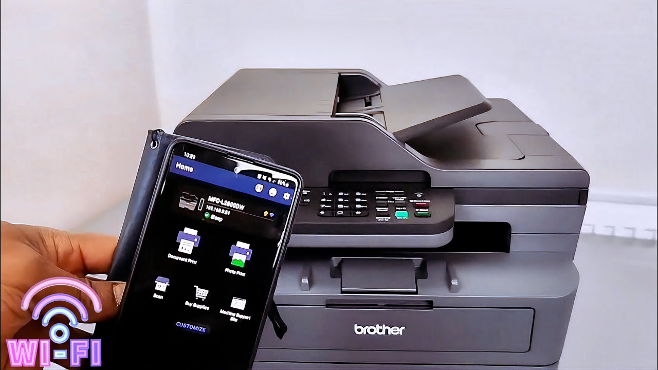 Как подключить Brother MFC-L2800DW к Wi-Fi и телефону | Руководство по настройке беспроводной сети