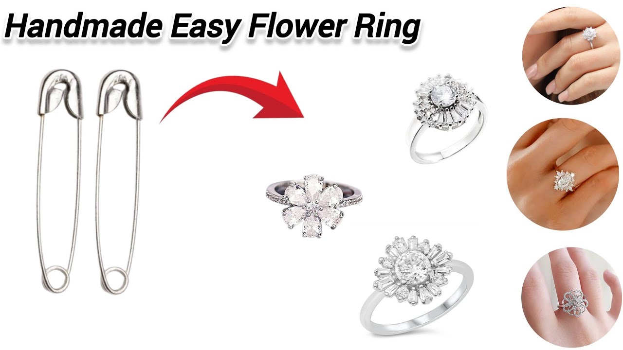 DIY Easy Handmade Rings | How to Make Elegant Ring With Safety pin | Easy Cute Ring DIY