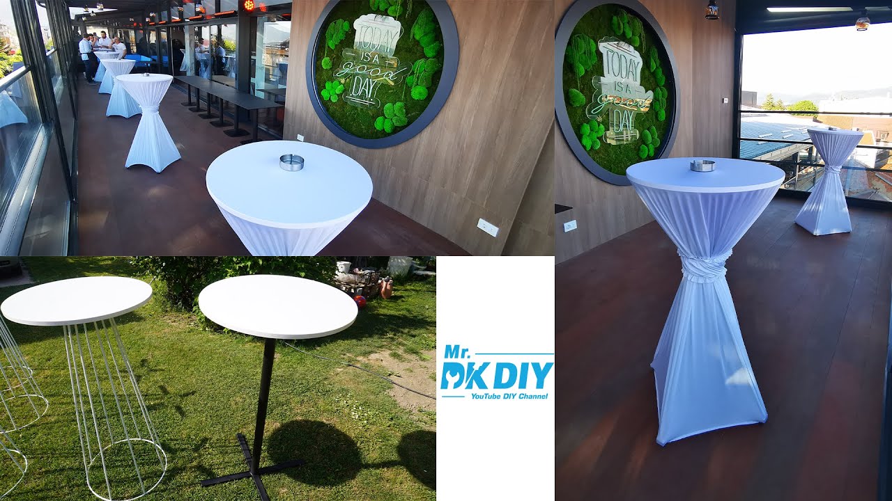 How to make Cocktail tables / DIY Bar tables / Wedding high tables / Part 2