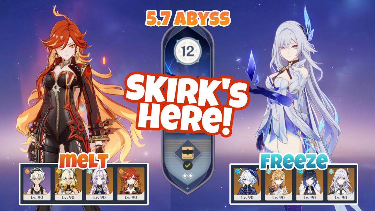 5.7 Abyss Floor 12 - Melt & Freeze Premium [Skirk just ended Ayaka for good!]
