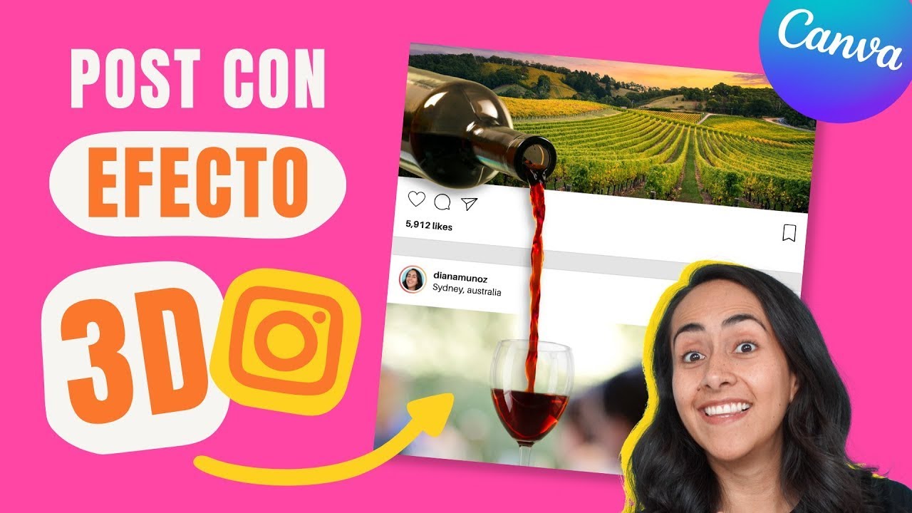 Cómo hacer un EFECTO 3D en INSTAGRAM😲| Tutorial de Canva PRO