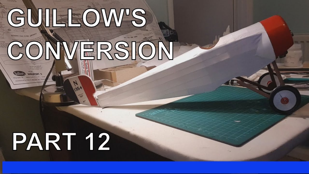 Guillow's Nieuport 11 Radio Control Conversion (Part 12) Covering the Fuselage