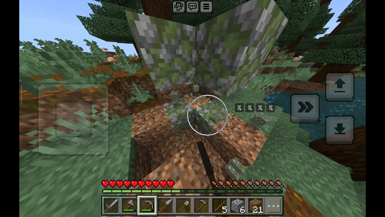 Andando no mundo normal do Minecraft