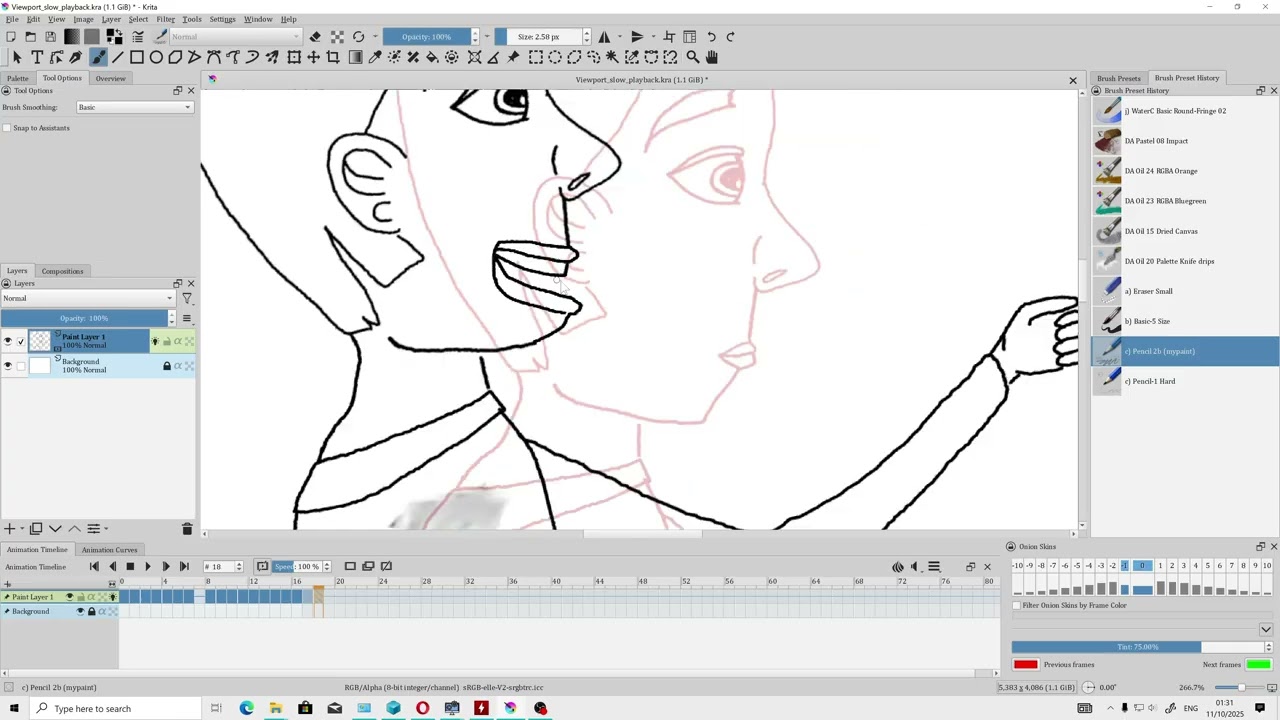 Krita 5.2.13 - How to fix (transform tool lag issue,when working with canvas) - tutorial EN (2025)