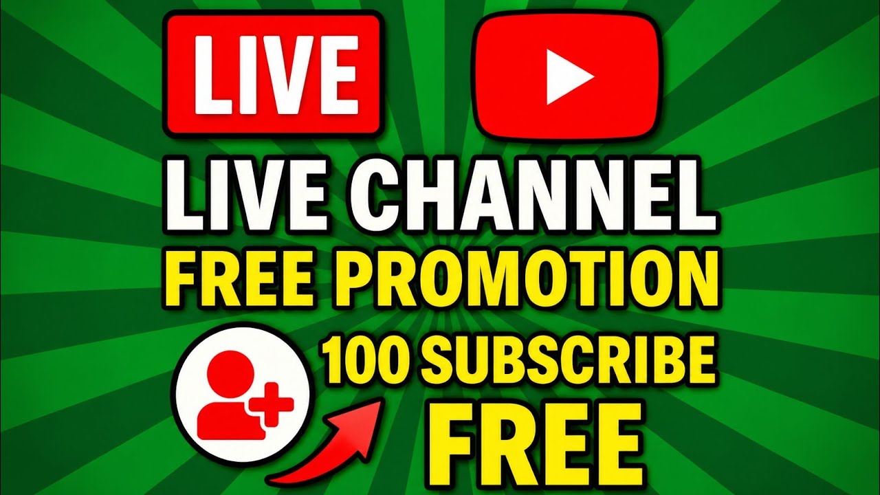 Get 1000+ Subscribe Free | Live Channel Checking And Free Promotion | Free Promotion